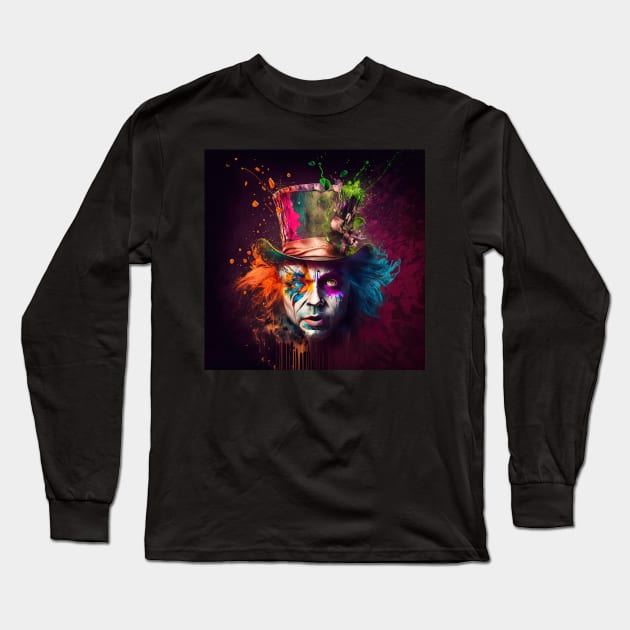 The Mad Hatter Long Sleeve T-Shirt by Neurotic